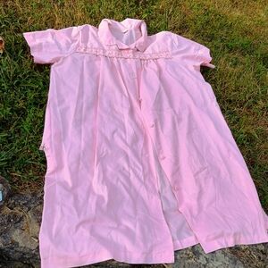 Vintage, 1960s Katy Coat cotton smock or duster, housecoat, vintage cotton smock